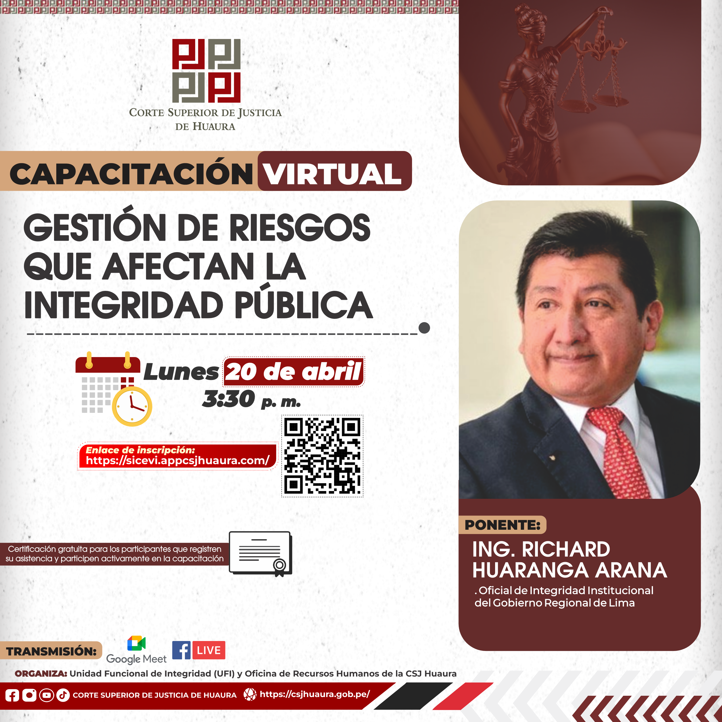 GESTIÓN DE RIESGOS QUE AFECTAN LA INTEGRIDAD PÚBLICA