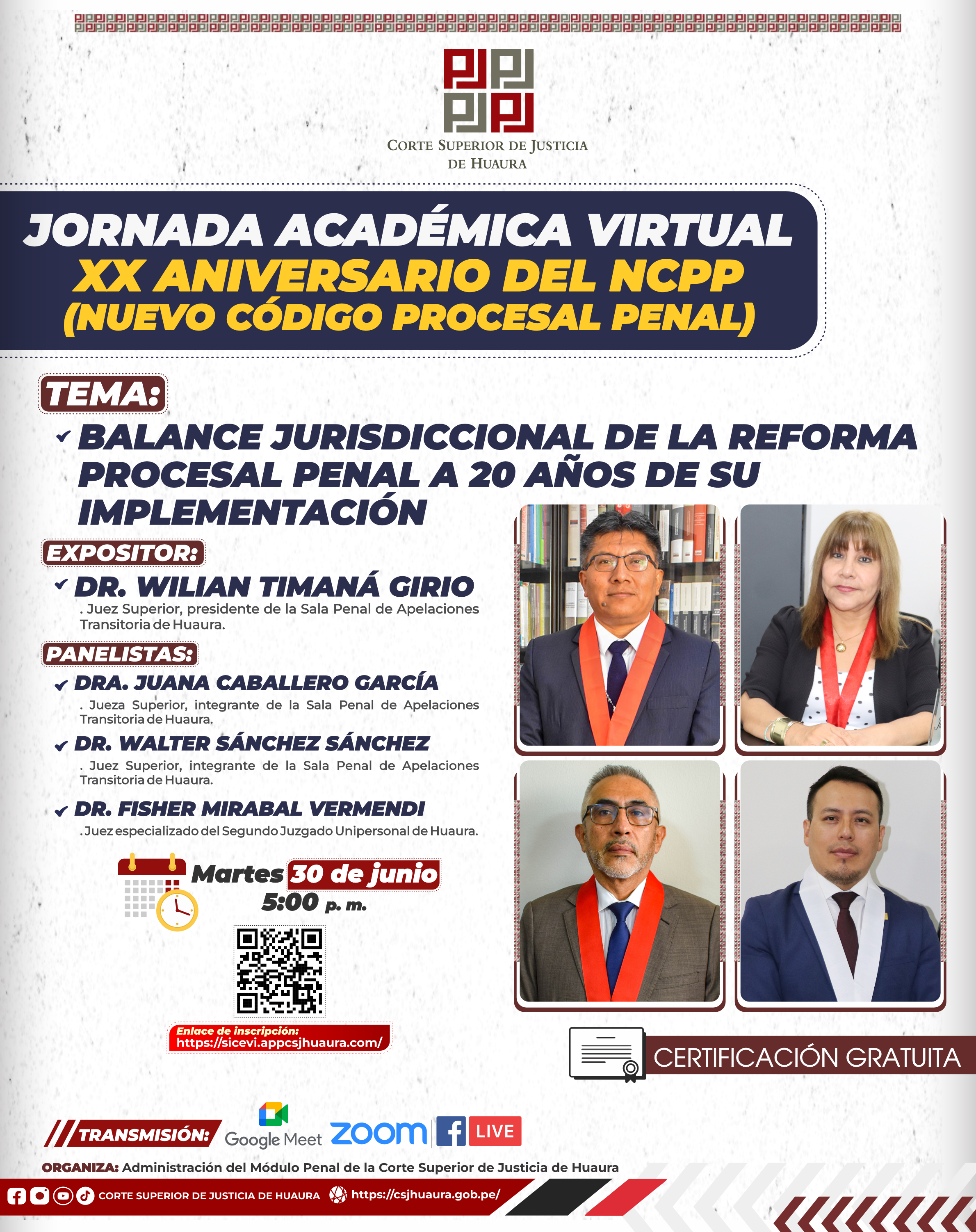 BALANCE JURISDICCIONAL DE LA REFORMA PROCESAL PENAL A 20 AÑOS DE SU IMPLEMENTACIÓN